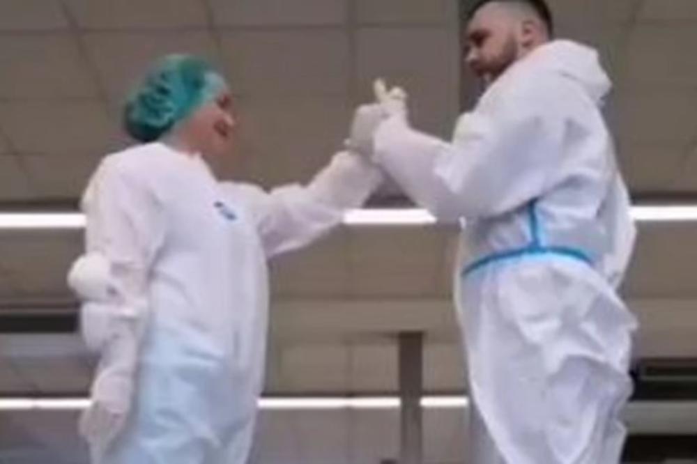 KLIP SA LEKARIMA IZ MLADENOVCA ŠERUJE CELA SRBIJA: Pogledajte samo šta rade POD PUNOM OPREMOM (VIDEO)