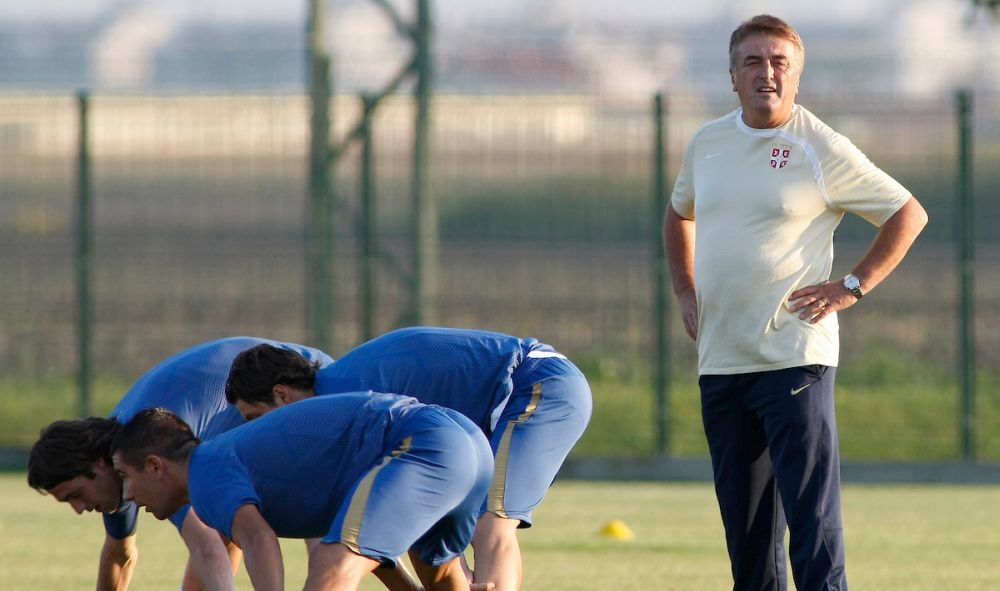 Radomir Antić na treningu reprezentacije Srbije