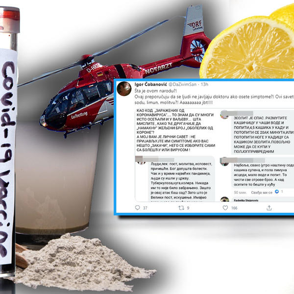 POPIJTE SODU NAŠTINU, POTOPITE NOGE, ČUVAJTE SE HELIKOPTERA: Ovo su najbizarniji saveti za borbu protiv korone!