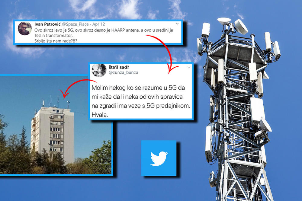 SRBIJO, ŠTA NAM RADE?! OVO LEVO JE 5G, A DESNO HAARP ANTENA! Paranoja polako uzima svoje prve žrtve