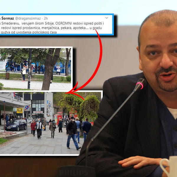 DRAGAN ŠORMAZ TVITOVAO O LUDILU U SMEDEREVU: Ne može da se čudom načudi od prizora koji je video (FOTO)