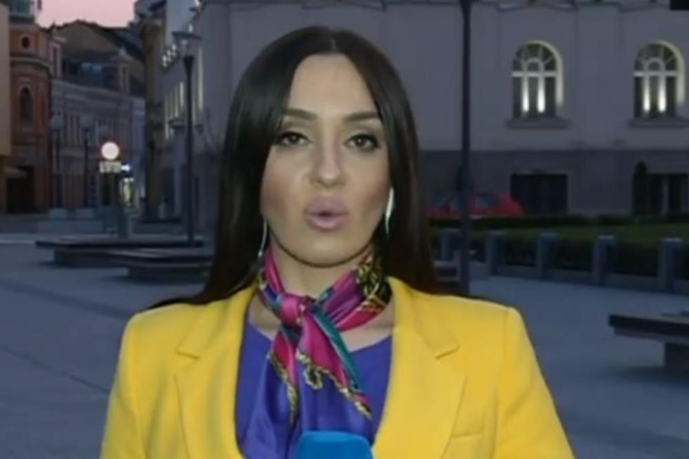 IZVEŠTAVALA IZ BANJA LUKE NE SLUTEĆI ŠTA SE DEŠAVA IZA NJE: Lik je hteo da se pokaže, ali se baš izblamirao (VIDEO)