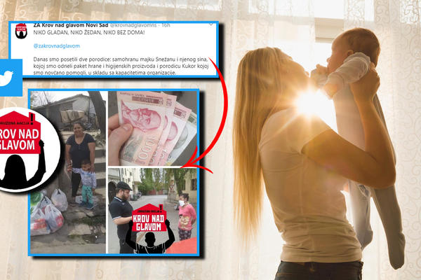 NIKO GLADAN, NIKO ŽEDAN, NIKO BEZ DOMA! Iz KROVA NAD GLAVOM su za samohranu mamu i sina uradili nešto zaista divno