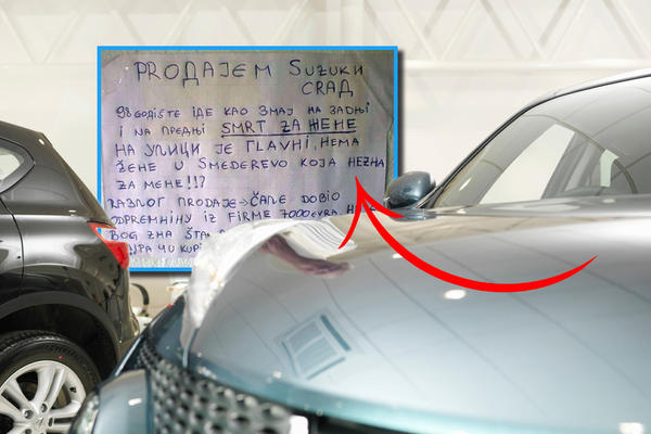 MOŽE MU SE: Njegova kola su smrt za žene, a on piše latinicom i ćirilicom u isto vreme! (FOTO)