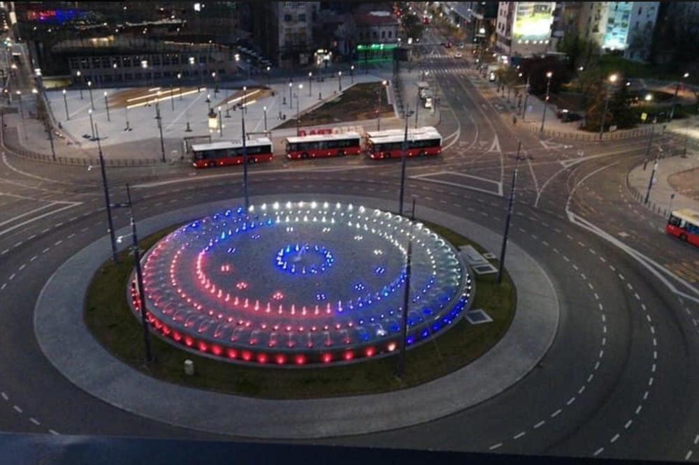 MARŠ NA DRINU I FONTANA U BOJAMA ZASTAVE SRBIJE: Beograd odaje počast doktoru Miodragu Laziću!