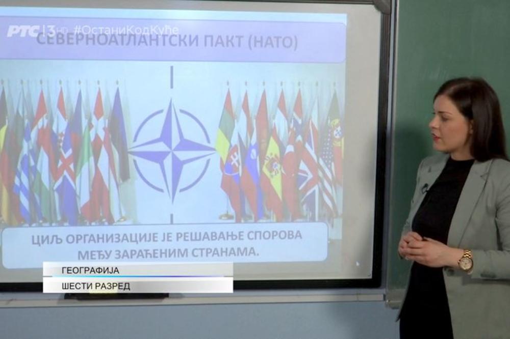 ĐACI NA ČASU GEOGRAFIJE U SRBIJI UČE DA JE NATO MIROLJUBIVA ORGANIZACIJA! Šarčević tražio smenu odgovornih!