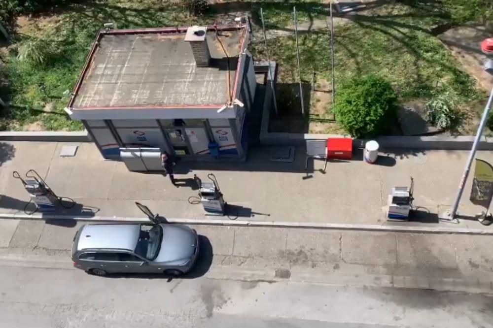 KUME, DA LI SI TI SVOJ? Srbin parkirao BMW ispred pumpe USRED POLICIJSKOG ČASA, usledilo je jedino što je moglo!