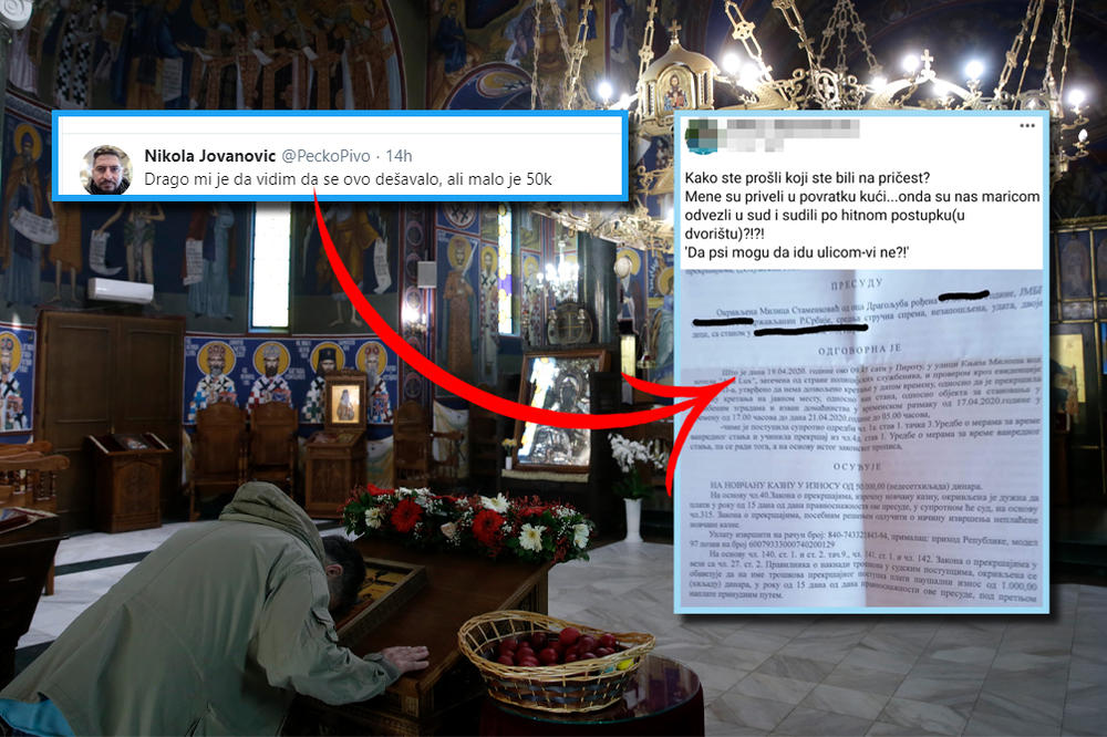 MILICA JE OTIŠLA NA PRIČEST U VREME POLICIJSKOG SATA, SAD MORA DA PLATI 50.000! Da li je ovo mala i velika kazna?