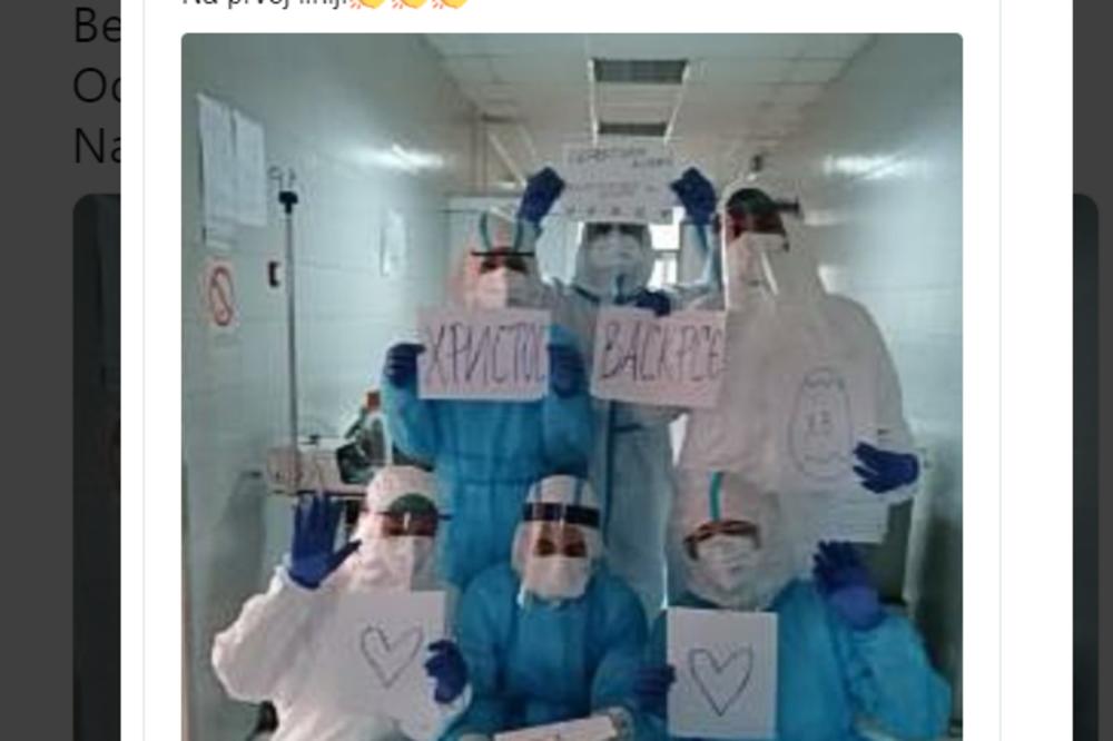 SJAJAN GEST LEKARA S INFEKTIVNE: Junaci naši, srećno VAMA! (FOTO)