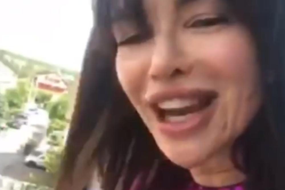 SEVERINA SLAVI ROĐENDAN SA OSMEHOM NA LICU, ZA NIŠTA NE MARI: Tamburaši sviraju, svi gledaju veselu haljinu!