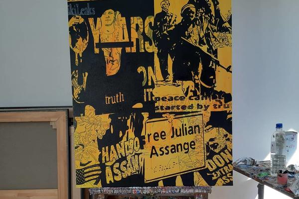 Beogradski slikar Vladislav Šćepanović dobio porudžbinu od Džulijana Asanža