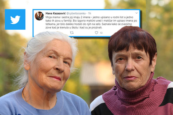 MATIČAR UPISAO MAMI I NJENOJ SESTRI IMENA PO NJEGOVIM TETKAMA Saznala kako se zapravo zove tek kad je pošla u školu