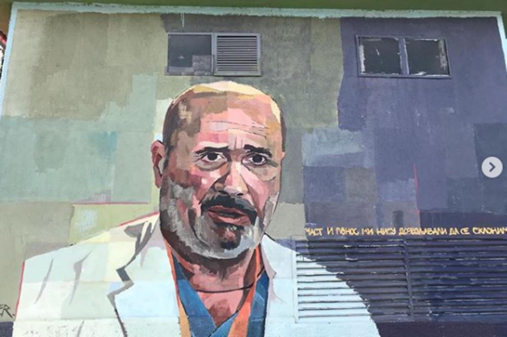 BRUKA I SRAMOTA! Oskrnavljen mural doktora Lazića