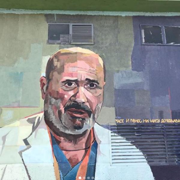 UNIŠTEN GRAFIT SRPSKOG HEROJA U SARAJEVU: Doktor Lazić nije zaslužio da mu urade ovo! (FOTO)