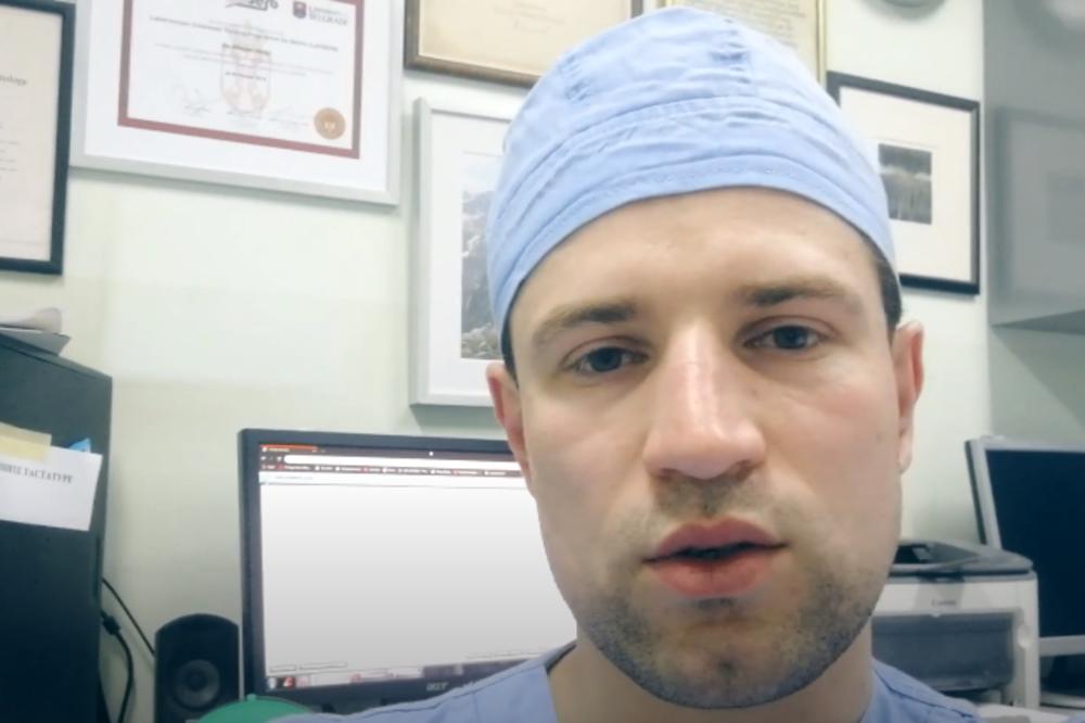 ZAHVALJUJEM SE SVIM GRAĐANIMA SRBIJE KOJI RIZIKUJU SVOJE ŽIVOTE: Dr Perić ima važnu poruku za sve (VIDEO)