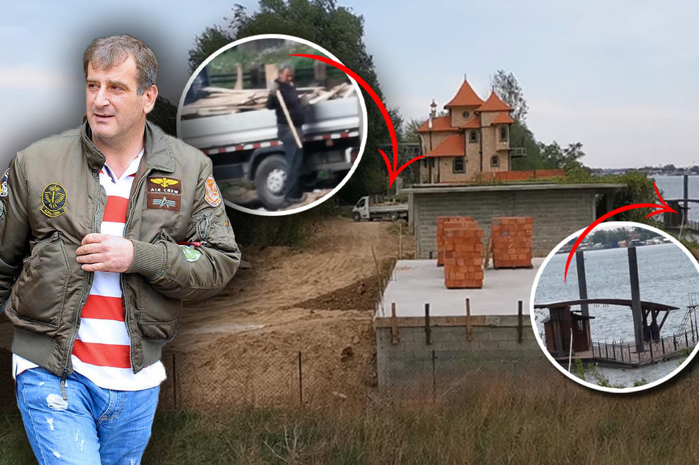 SRBIJA SE BORI S KORONOM, A BAHATI ČUME ZIDA KAO BESAN! Gledajte samo kakav zamak je podigao na Savi (VIDEO)