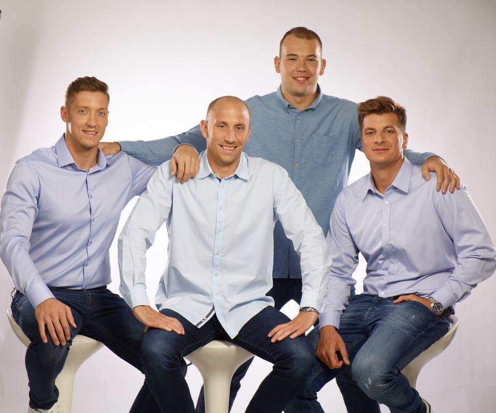 Sava Ranđelović, Andrija Prlainović, Dušan Mandić i Milan Aleksić