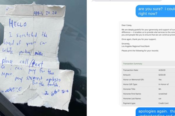 OGREBAO TUĐI AUTO I OSTAVIO PORUKU: Kad je sledeći dan dobio odgovor, nije mogao da se načudi! (FOTO)