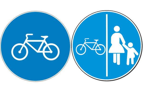 Pešaci, sklonite se iz biciklističke staze