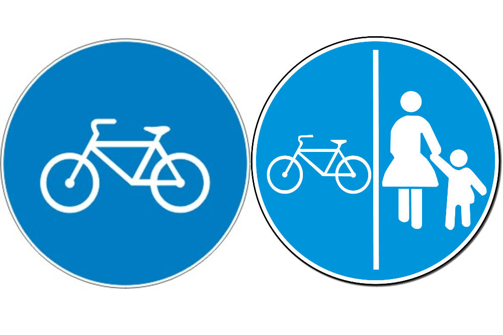 Pešaci, sklonite se iz biciklističke staze