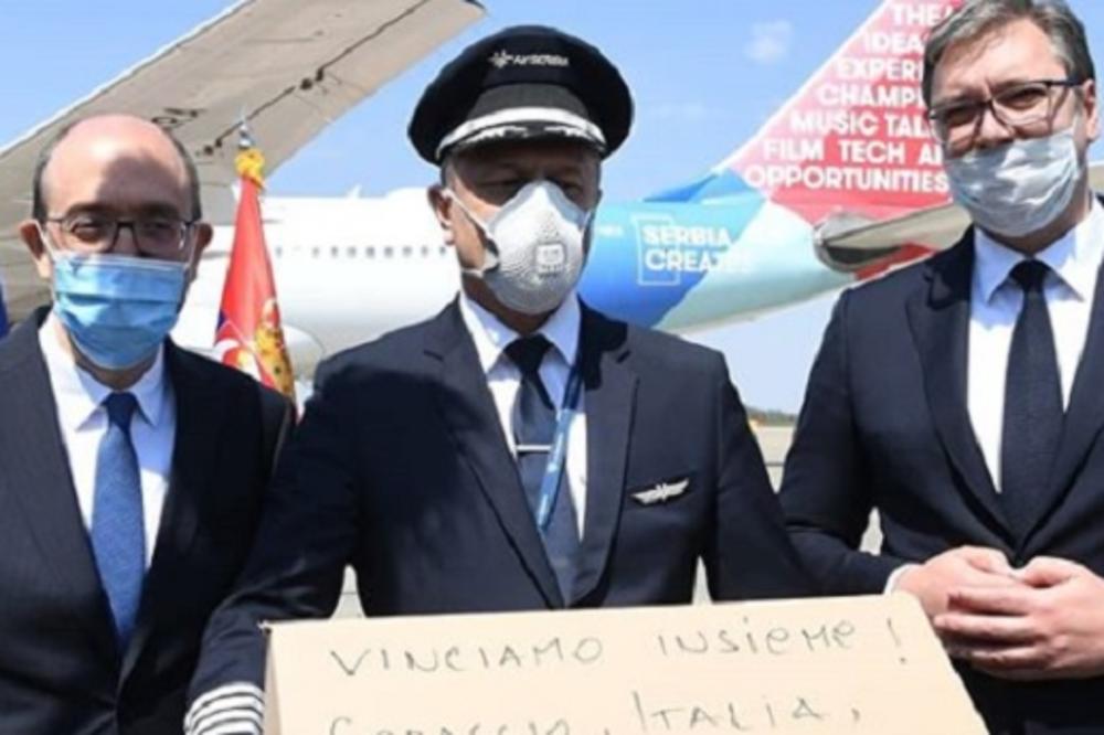 SVETSKI MEDIJI O POMOĆI SRBIJE ITALIJI: Posebno im je bilo bitno ŠTA JE VUČIĆ NAPISAO NA JEDNOJ OD KUTIJA