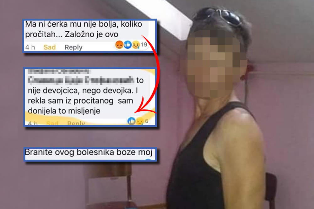 NIJE MU ĆERKA BOLJA, NIJE VIŠE DEVOJČICA! Komentar o monstrumu koji se snimao seks s detetom zgrozio je sve!