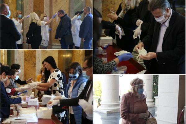 OVAKO IZGLEDA SKUPŠTINA UOČI PRVE SEDNICE: Dezinfikovana i zastava Srbije! (FOTO)