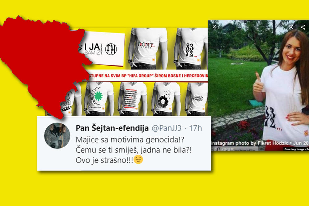KOLIKO KOŠTA KAD BRENDIRATE GENOCID? U BiH napravljene majice s motivima Srebrenice, uskoro na pumpama!
