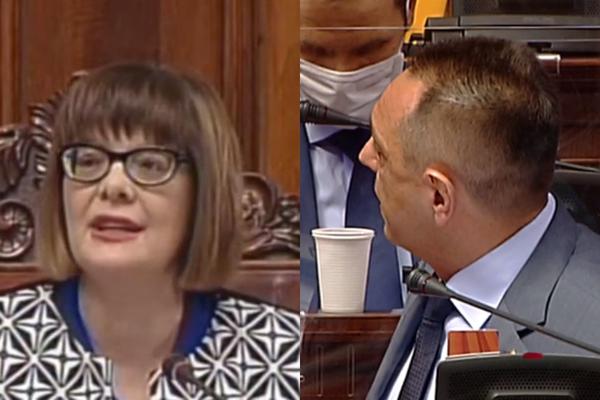 MAJA GOJKOVIĆ ISKLJUČILA MIKROFON MINISTRU VULINU! Odmah mu je posle toga rekla 1 stvar