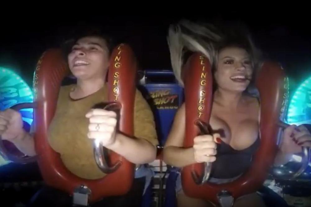 SVE LETI, SKAČE I ISPADA: Neviđena kompilacija GRUDATIH devojaka u luna parku! Momci će uživati u ovom snimku!