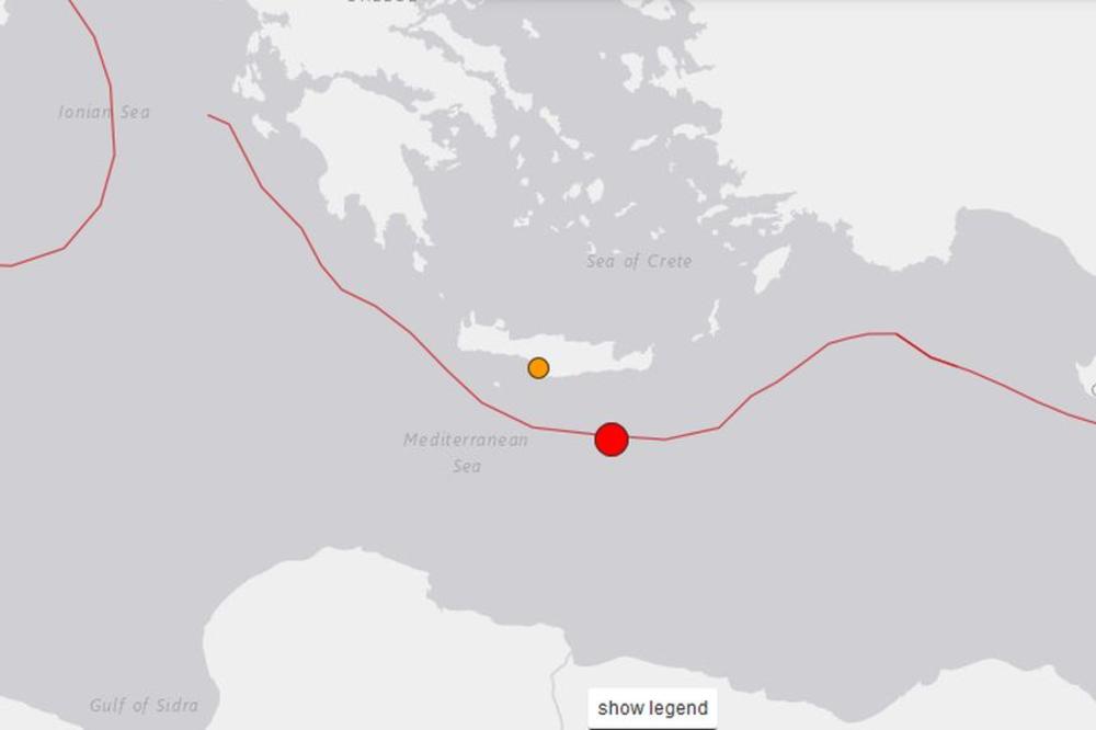 STRAVIČAN ZEMLJOTRES POGODIO KRIT! Izmereno je čak 6,6 STEPENI!