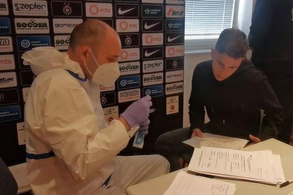 LEKARI U ZEMUNELU: Fudbaleri Partizana testirani na koronavirus!