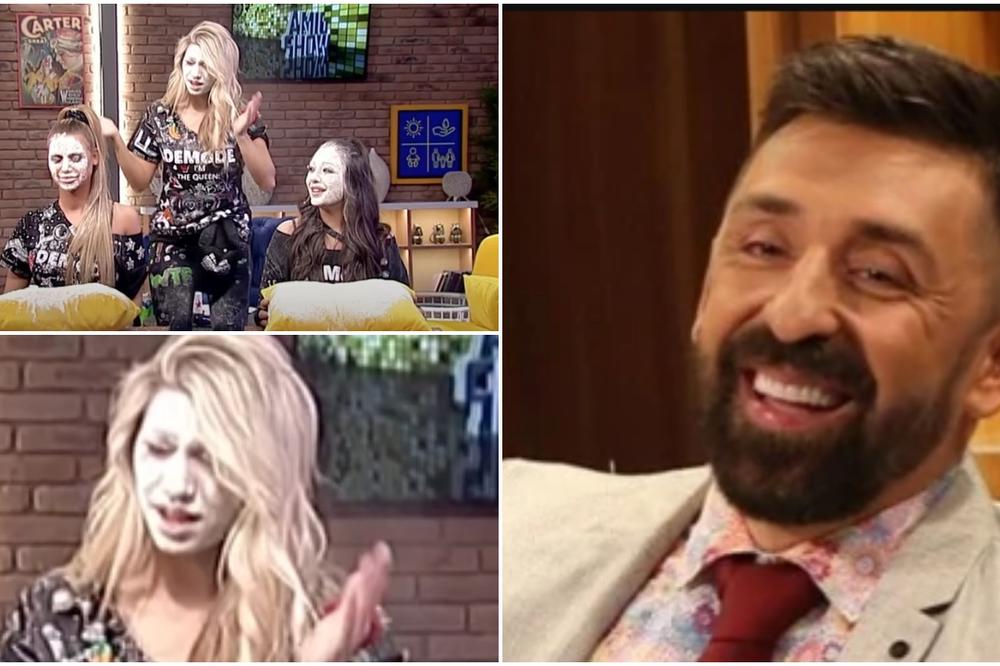 JEZIVO! AMIDŽIĆ UNIŠTIO LICE PEVAČICAMA NA SNIMANJU, JEDNA UPLAŠENA: Samo je želeo da emisija bude smešna!