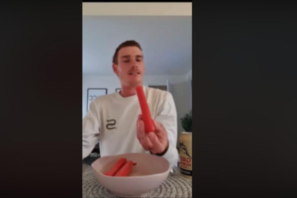 OVO JOŠ NISTE VIDELI: Lik je umočio viršlu u vodu, a ono što je uradio onda je... KADAR NEVERA! (VIDEO)