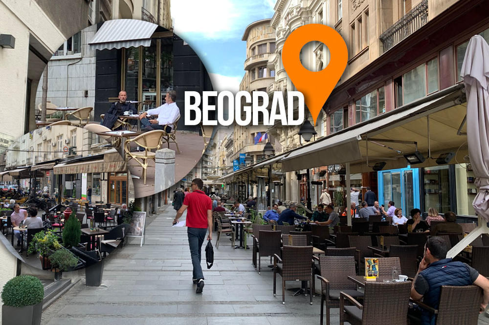 BEOGRAĐANE POSLE VANREDNOG STANJA NE SPREČAVA NI OBLAČNO VREME: Kafići u centru prestonice prepuni! (FOTO)