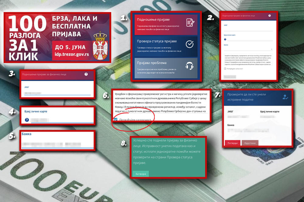 DANAS UPLATA 100 EVRA ZA 160.000 GRAĐANA: Evo ko sve dobija novac