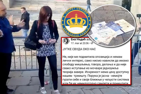 KO JE ŽENA KOJA JE ZAPALILA DIPLOMU ISPRED SKUPŠTINE? Član POKS, protiv je migranata i 5G, bila zaposlena kao bot