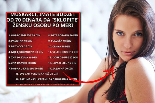 MUŠKARCI DOBILI BUDŽET OD 70 DINARA DA SASTAVE IDEALNU ŽENU! Pogledajte ovaj cirkus! (FOTO)