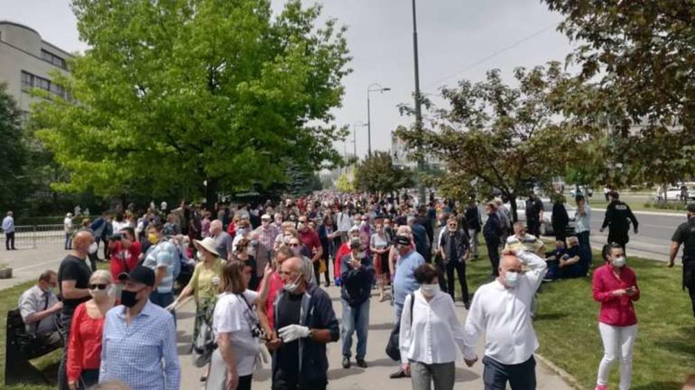 Antifađistički protest u Sarajevu 16.5.2020.