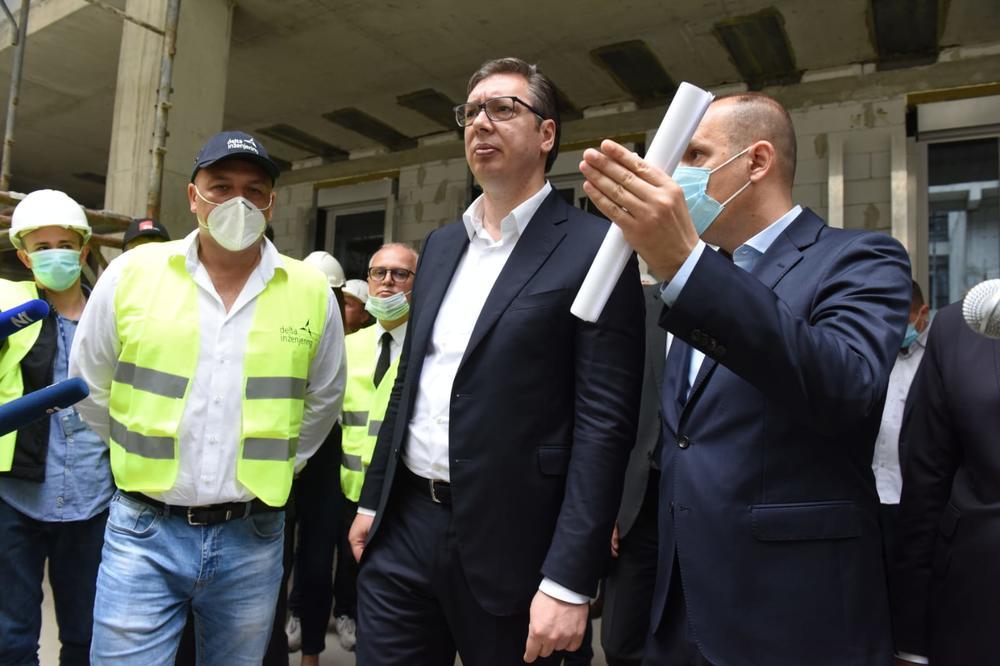 VUČIĆ OBIŠAO RADOVE NA KLINIČKOM CENTRU: Srbija dobija NAJBOLJU BOLNICU u ovom delu Evrope