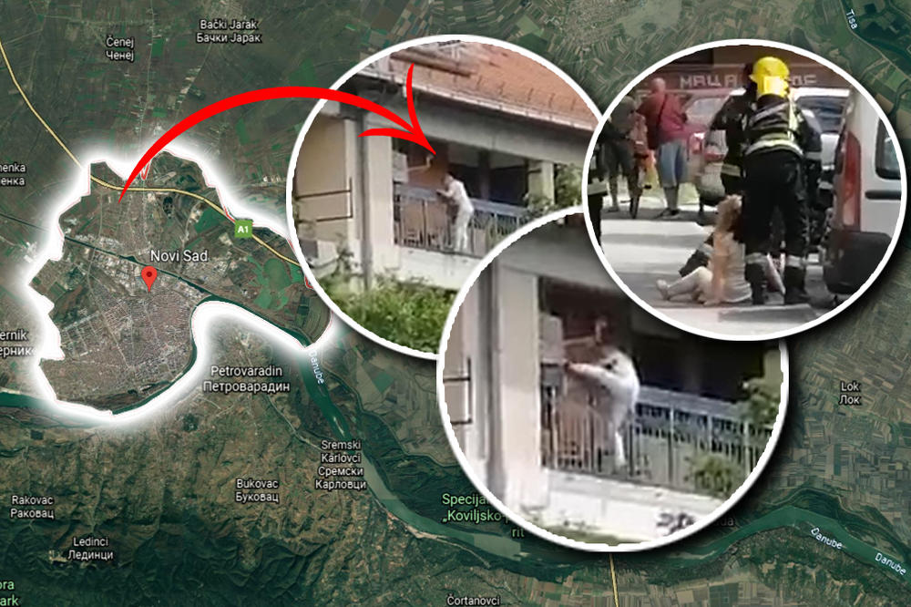 POGLEDAJTE KAKO SE DESILA DRAMA U NOVOM SADU: Žena skočila naočigled svih, pala na auto (UZNEMIRUJUĆI VIDEO)