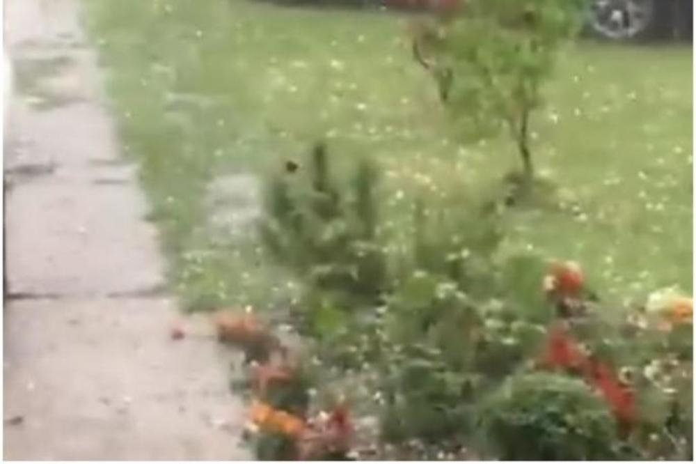 LED SE SRUČIO SA NEBA! Pogledajte žestoko nevreme koje je pogodilo Vrnjačku Banju (VIDEO)