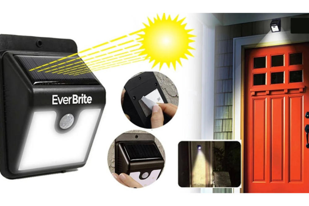 IDEALNO ZA DVORIŠTE: Mini solarni reflektor sa detektorom pokreta – sada samo 1.290 din!