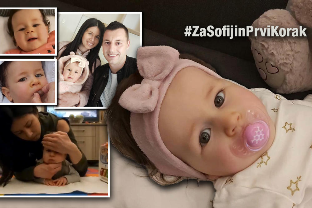 MALA SOFIJA (1) JE TOLIKO BOLESNA DA JE KRŠTENA U BOLNICI: Pomogao joj je i RONALDO, a sada je red NA CELU SRBIJU!