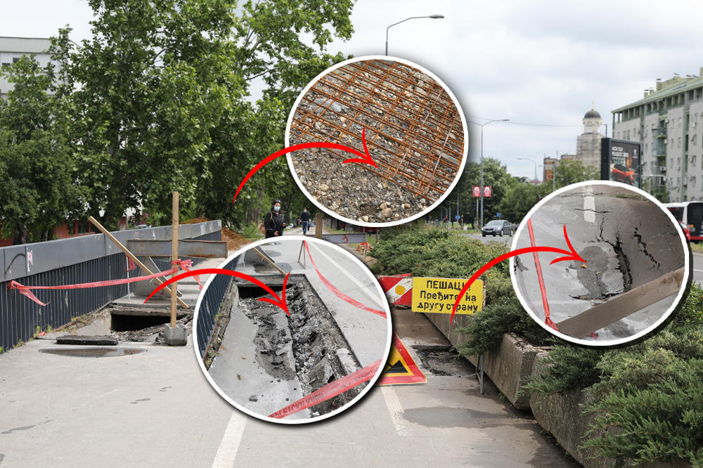 MAJSTOR PROTERAO BAGER, IZA SEBE OSTAVIO KRATERE: Ova rupetina je na Novom Beogradu, LJUDI ČUVAJTE SE