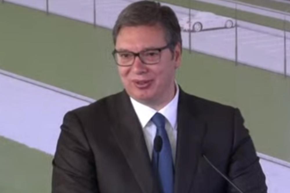 POBEDILI SMO U KONKURENCIJI TRI DRŽAVE: Vučić u Smederevskoj Palanci na postavljanju kamena temeljca