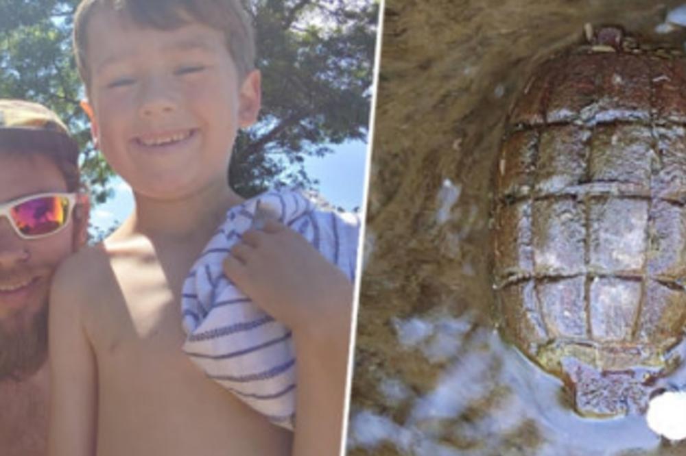 OTAC I SIN MISLILI DA SU NAŠLI KORNJAČU, ALI BRZO SU OTKRILI JEZIVU ISTINU: Ovo je moglo da ih ubije! (FOTO)