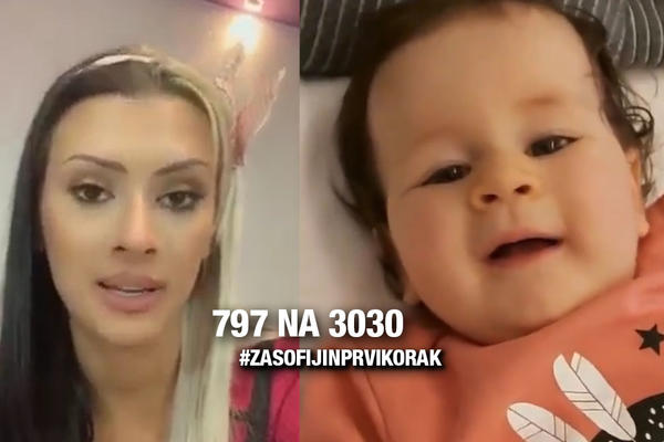 MLADA ZVEZDA GRANDA LENA SE PRIKLJUČILA AKCIJI ESPRESA: Pošaljite SMS za Sofijin prvi korak! 797 na 3030