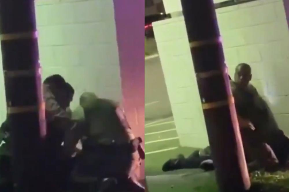 POLICAJCI SU UHVATILI DEMONSTRANTA I KRENULI DA GA LEŠE OD BATINA: Mislili su da ih niko ne vidi (VIDEO)