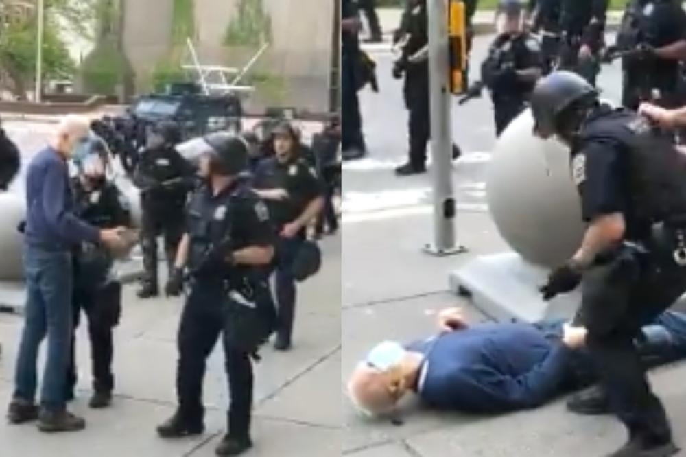AMERIČKI POLICAJCI NOKAUTIRALI DEDU (75): Odmah je pao u nesvest, krv počela da prska iz glave (UZNEMIRUJUĆI VIDEO)